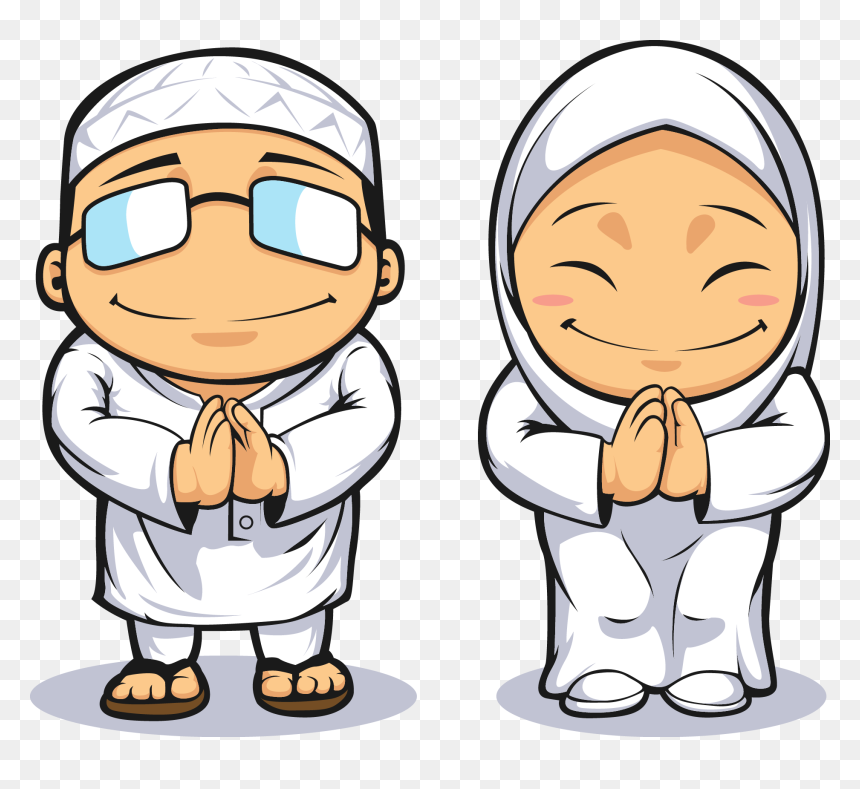 And Muslim Royalty-free Vector Female Prayer Male Clipart - Muslim Man Vector Png, Transparent Png - man praying silhouette png