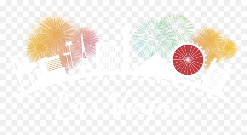 Las Vegas - Fireworks, HD Png Download - vegas skyline png