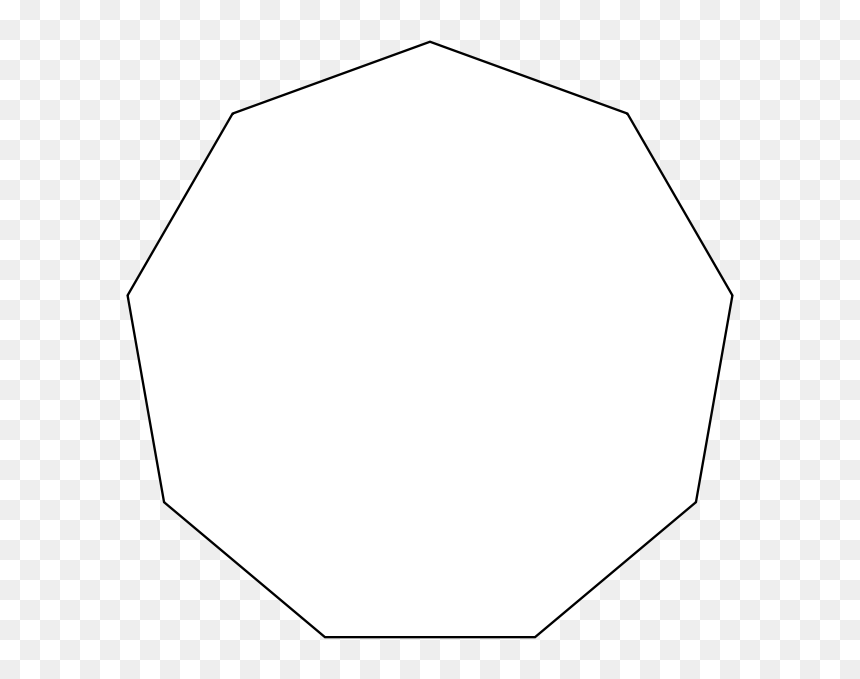 Nonagono Png, Transparent Png - heptagon png