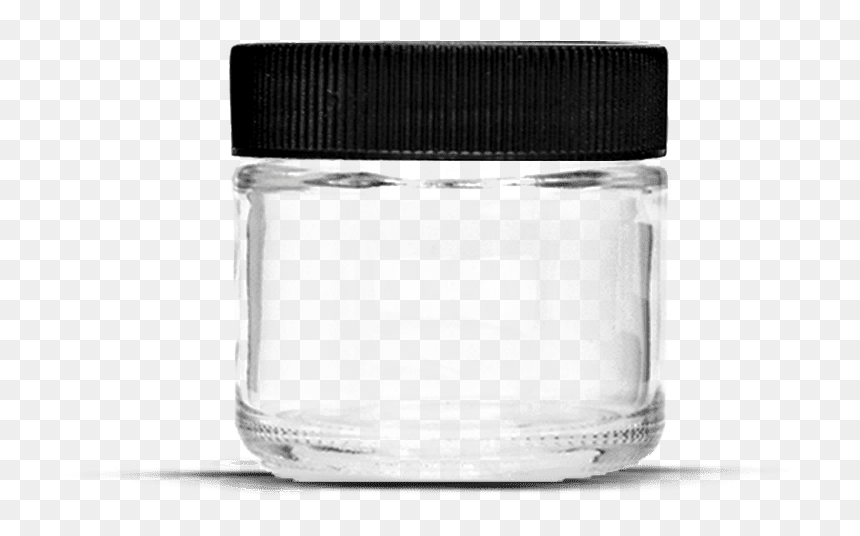 Original Glass Jar Black Screw Cap - Nail Polish, HD Png Download - glass jar png