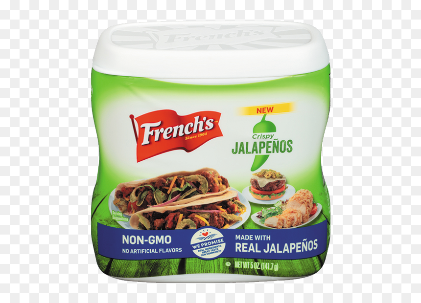 French"s Crispy Jalapenos - French's Crunchy Toppers Crispy Jalapenos, HD Png Download - jalapenos png