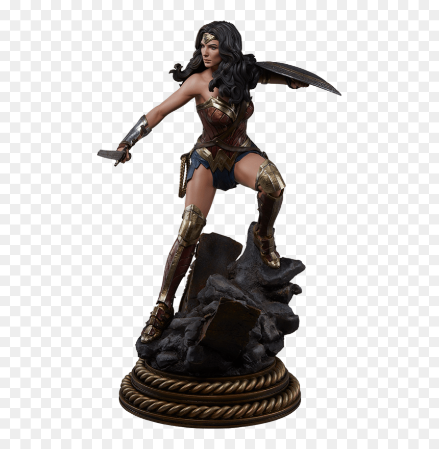 Sideshow Wonder Woman Premium Format Statue, HD Png Download - gal gadot wonder woman png