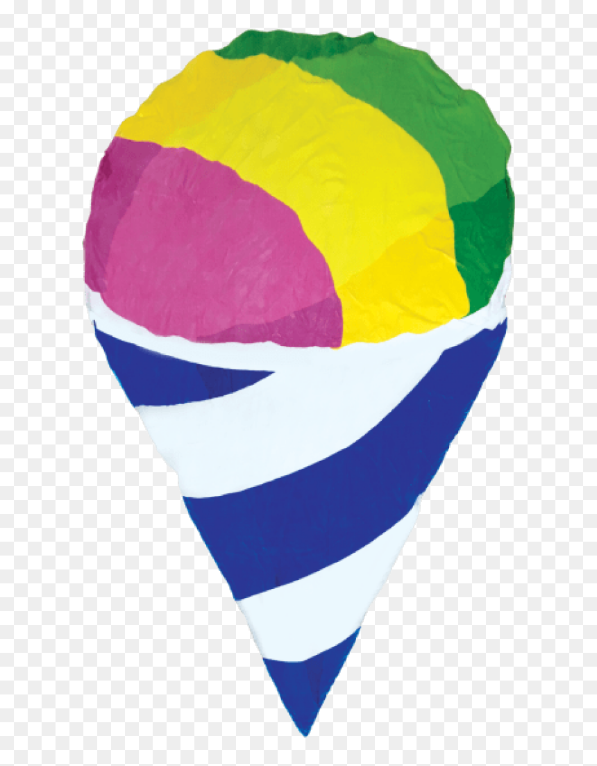 Snow Cone Clip Art Free Cliparts On Transparent Png - Transparent Snow Cone Clipart, Png Download - parachute clipart png