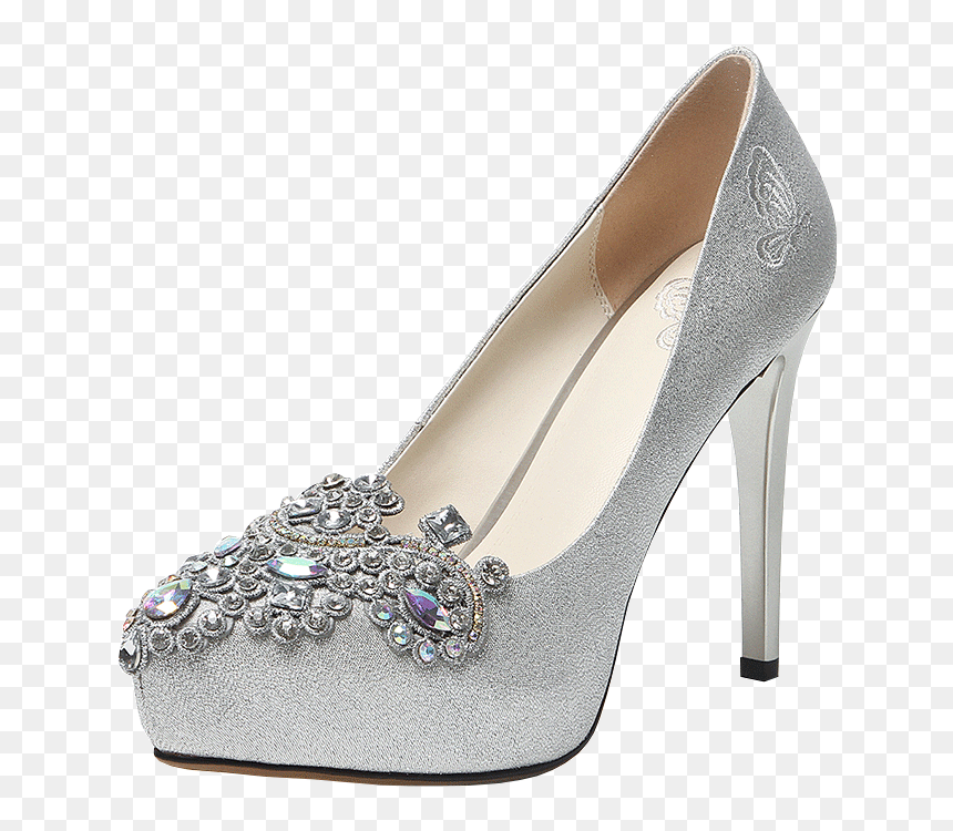 Arden Furtado Autumn Stilettos Platform Crystal Rhinestone - Basic Pump, HD Png Download - stilettos png