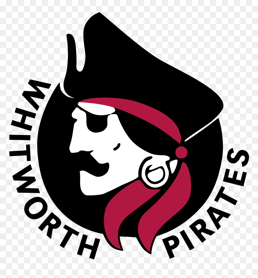 Transparent Pirate Mascot Clipart - Whitworth University Pirates Logo, HD Png Download - pirate logo png
