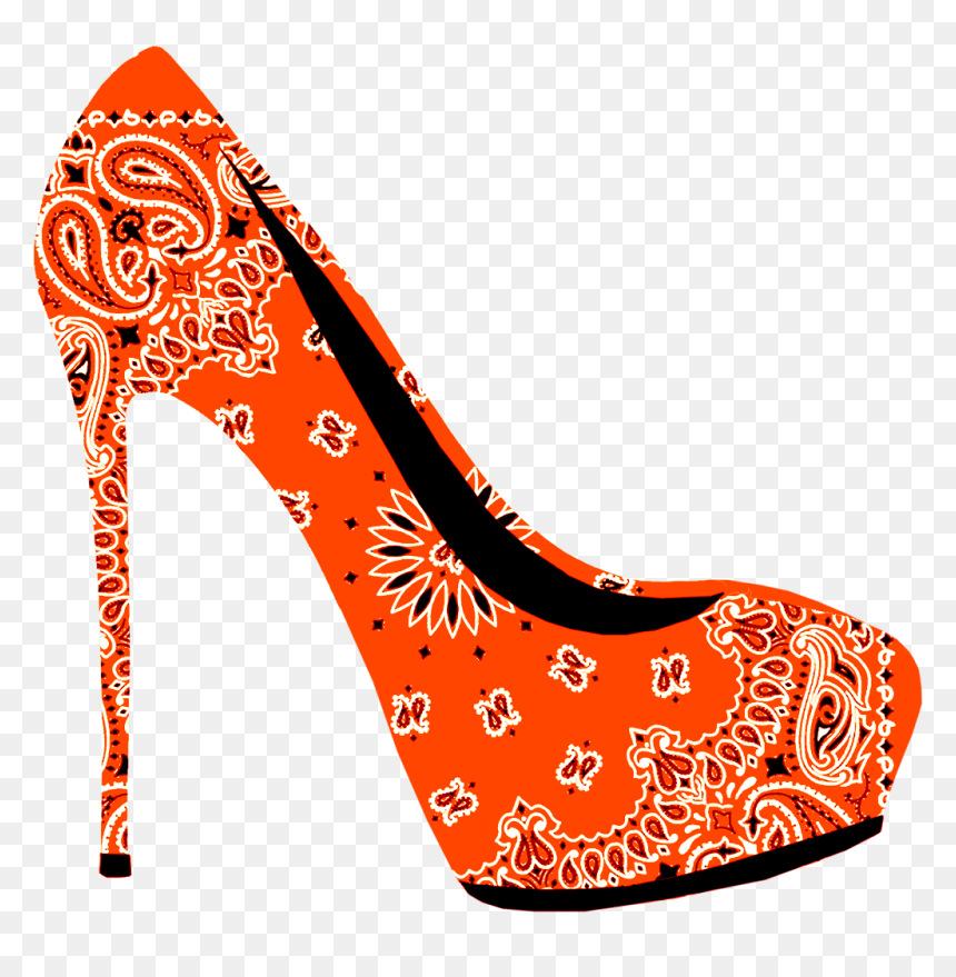 Orange Heel Png, Transparent Png - stilettos png