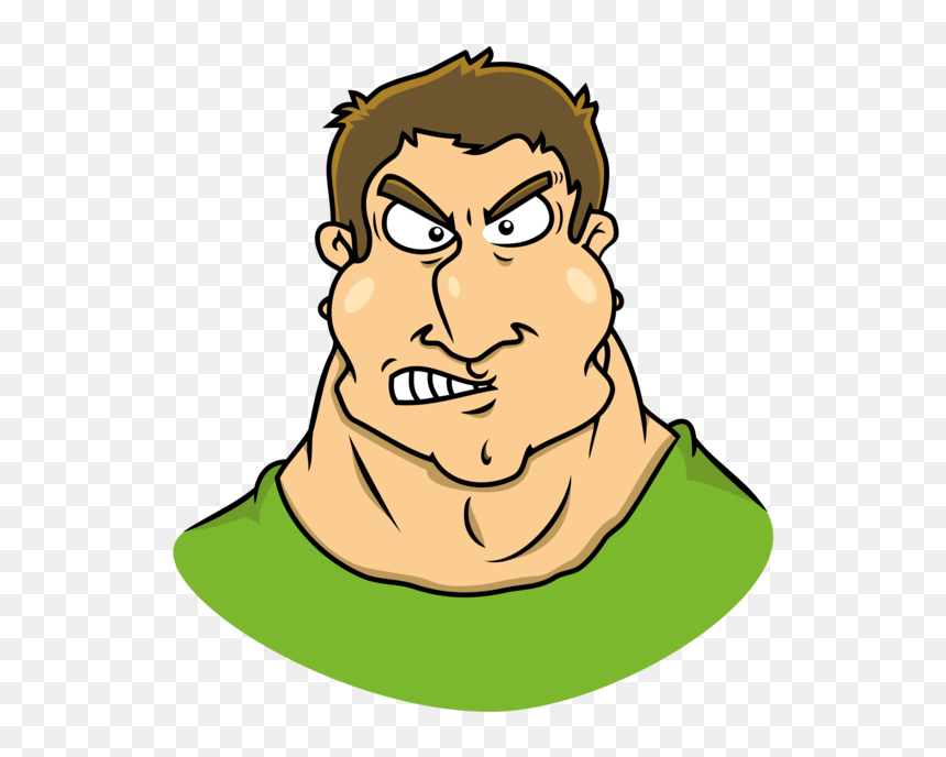 Emotion,art,facial Hair - Tough Guy Clipart, HD Png Download - man hair png