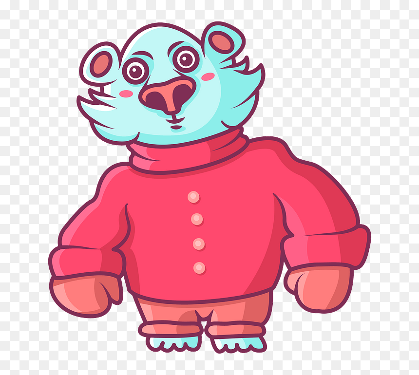 Cartoon, HD Png Download - polar bear clipart png