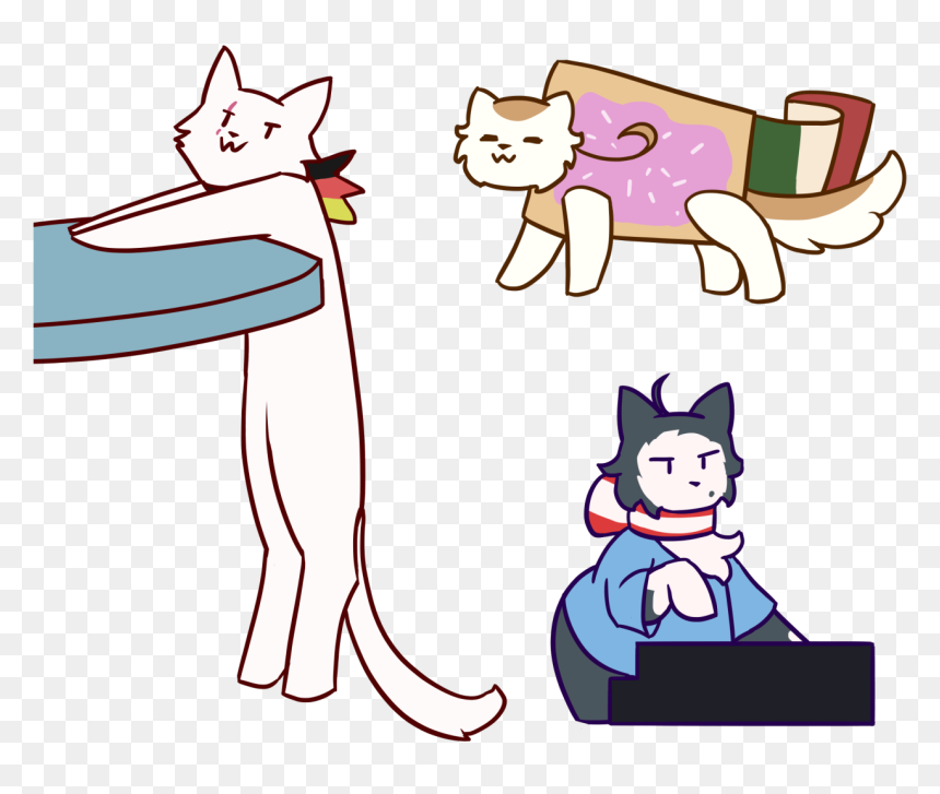 Image - Cartoon, HD Png Download - nyan cat transparent png