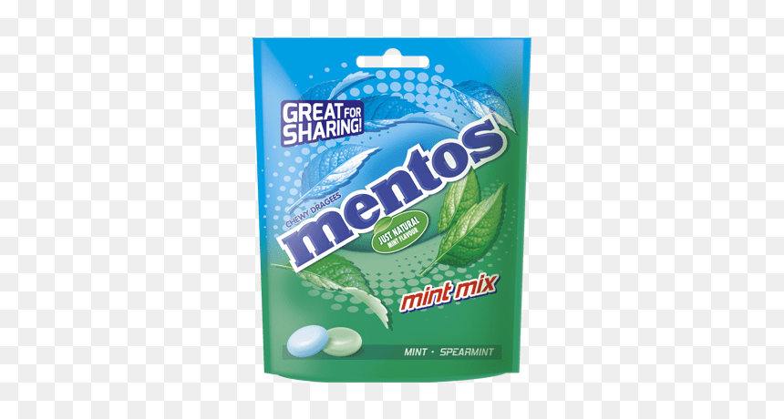 Great For Sharing Mentos Mint Mix, HD Png Download - spearmint png