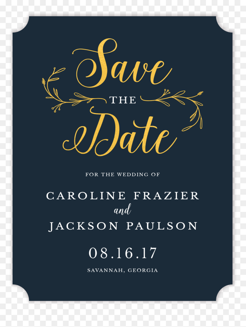 Calligraphy, HD Png Download - save the date png transparent