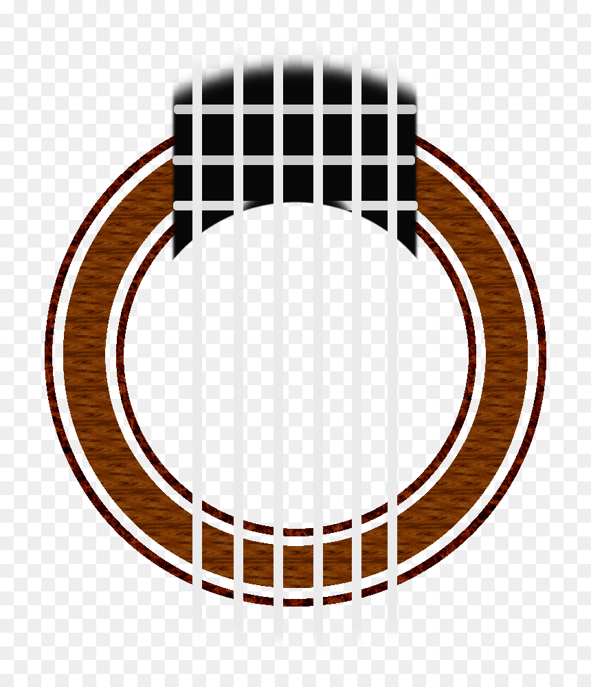 Classical Guitar Rosette Simple - Guitar Sound Hole Png, Transparent Png - hole in the ground png