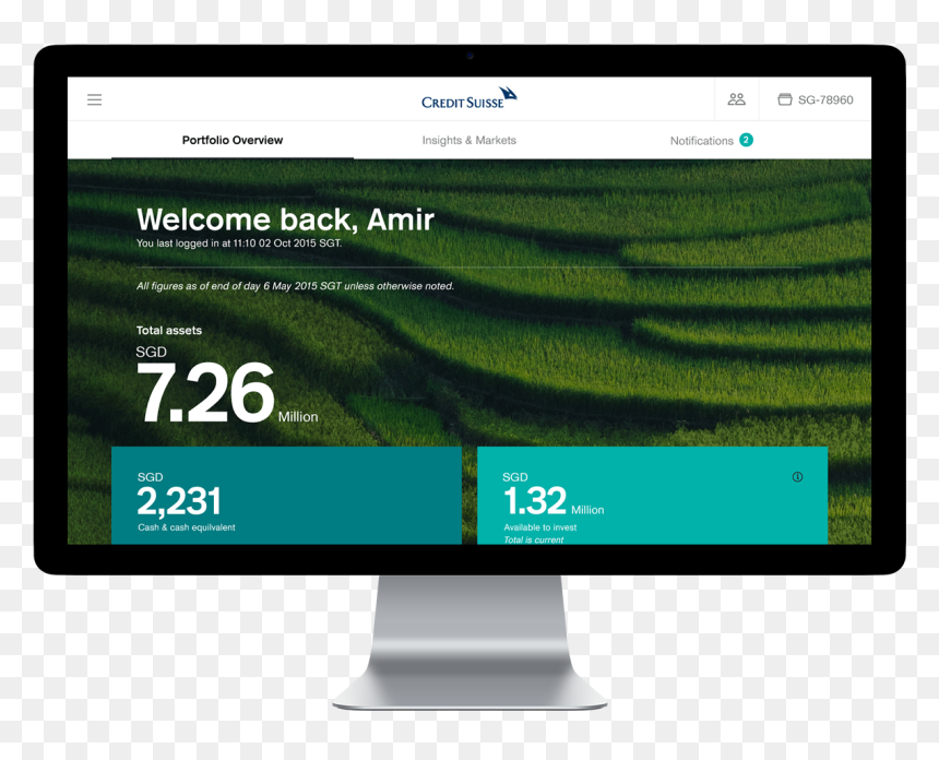Cs Home - Computer Monitor, HD Png Download - credit suisse logo png
