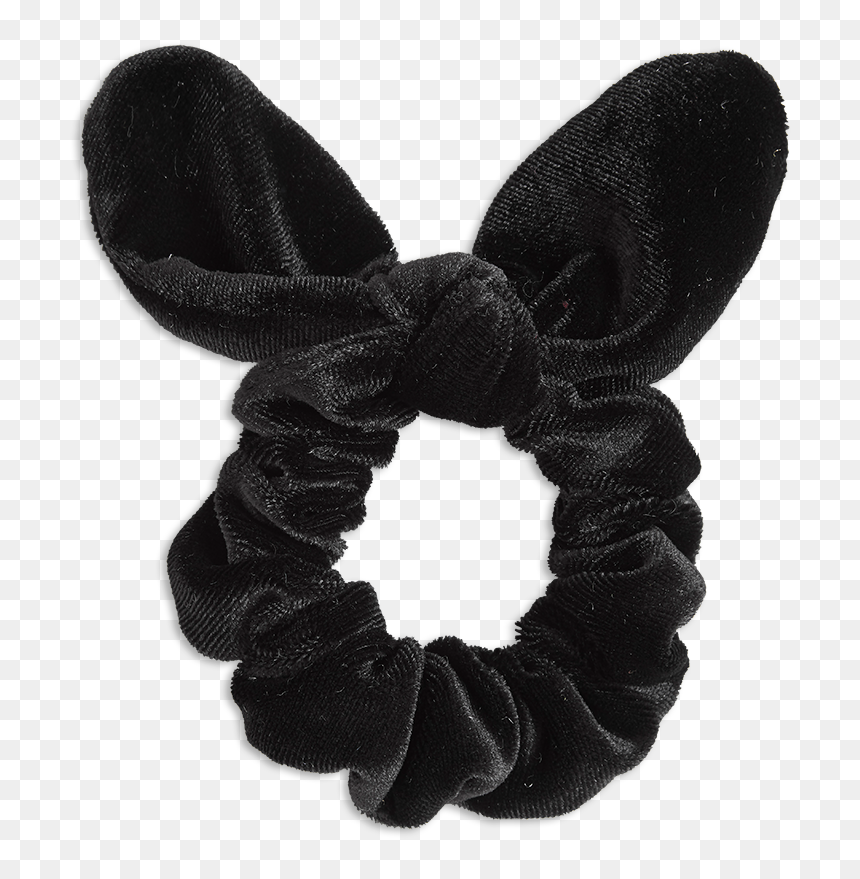 Transparent Black Ribbon Bow Png - Hårsnodd Med Rosett, Png Download - black ribbon bow png