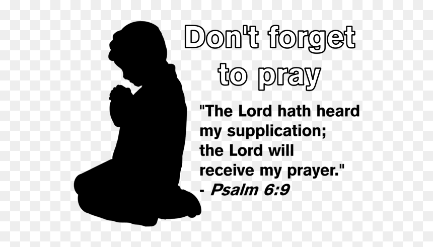 Silhouette, HD Png Download - praying silhouette png