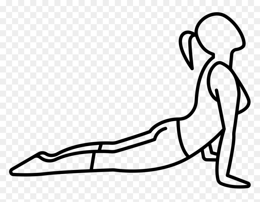 Woman Laying Down Lifting Head - Cobra Exercice, HD Png Download - laying down png