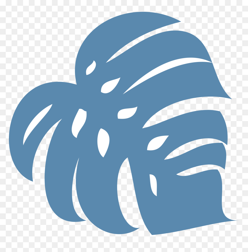 Hawaiian Leaf Png - Hawaiian Leaf Png Blue, Transparent Png - jungle leaf png