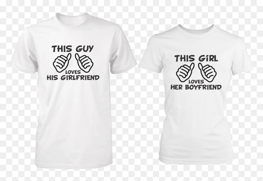 Love Boyfriend And Girlfriend Shirts, HD Png Download - old couple png