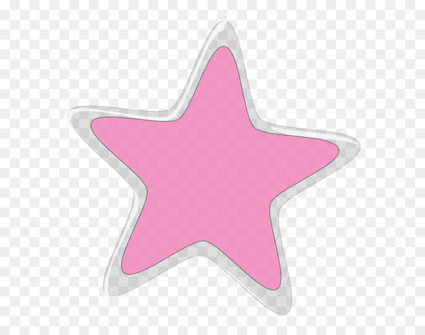 Silver And Pink Star , Transparent Cartoons - Silver And Pink Star, HD Png Download - pink stars png