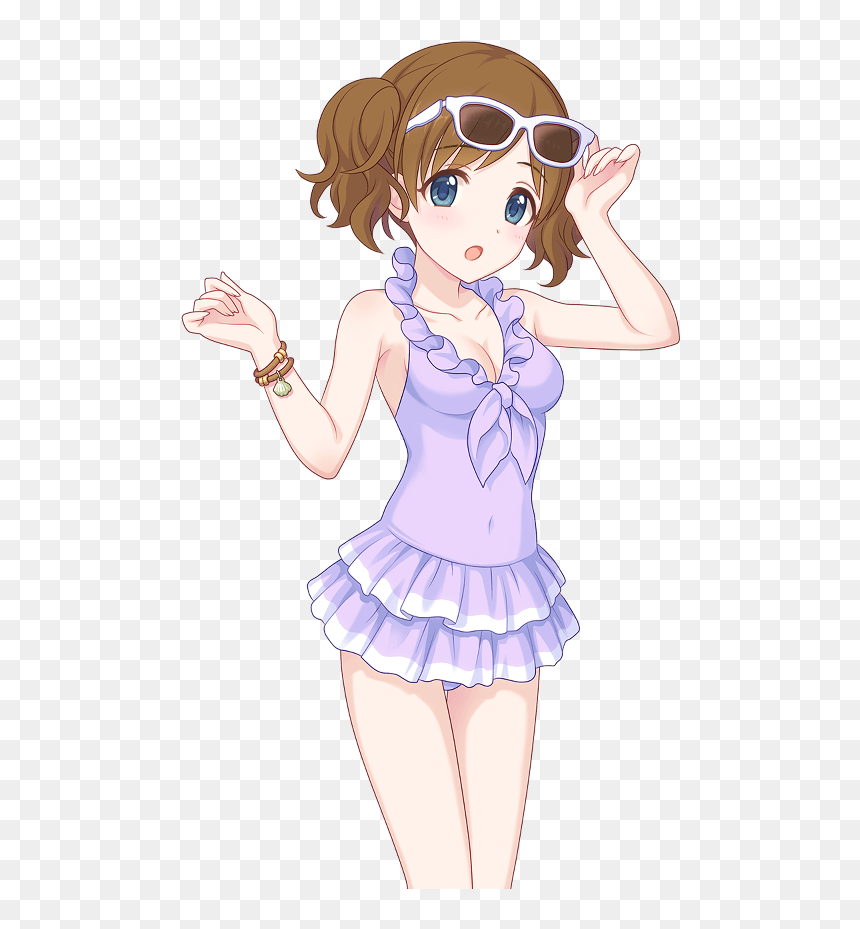 Pop Fiend Spear Kazemiya Akari Rare Gacha009 1 Surprised - Cartoon, HD Png Download - surprised girl png