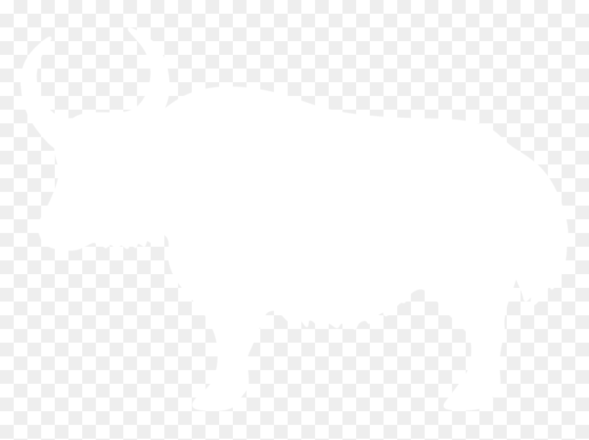 Transparent Yak Png - Yak White Silhouette, Png Download - yak png