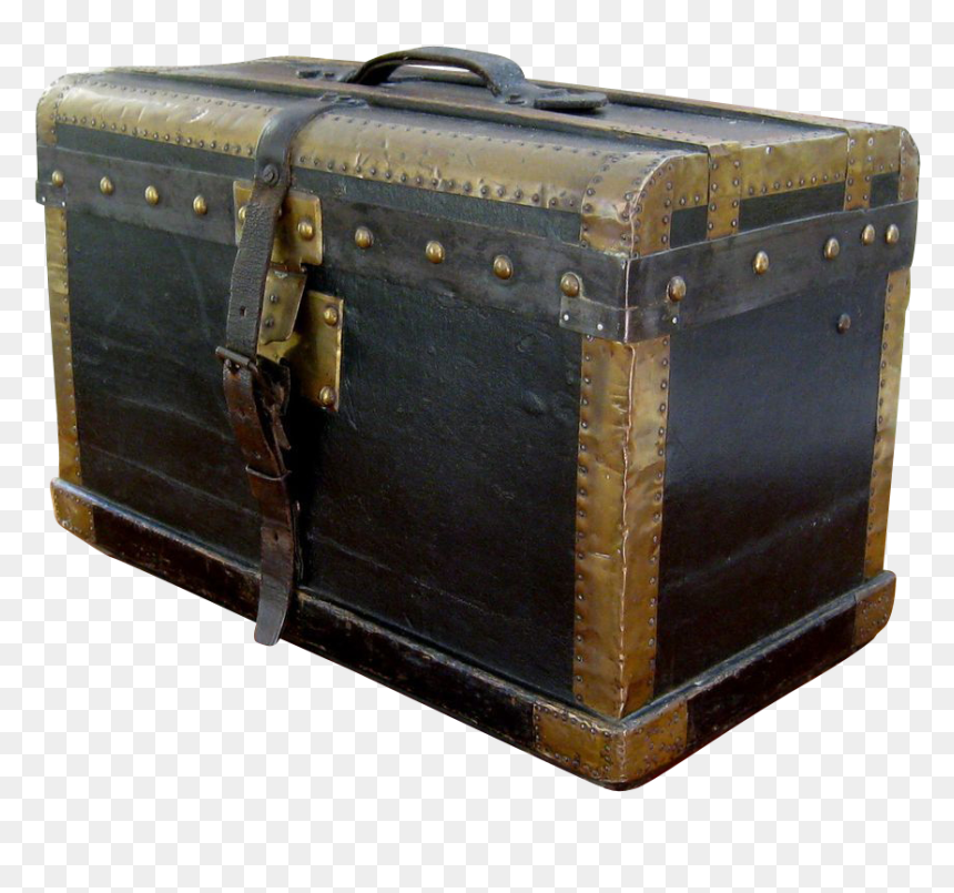 Old Fashioned Luggage Trunk, HD Png Download - trunk png