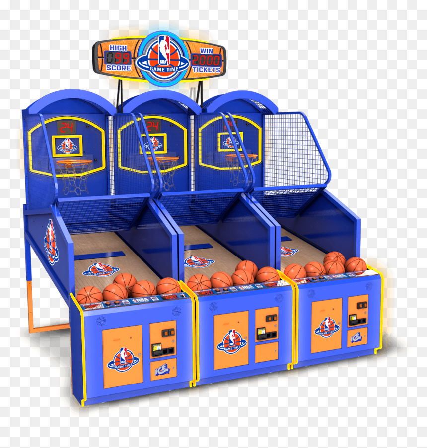 Nba Game Time Toy, HD Png Download - basketball hoop side view png
