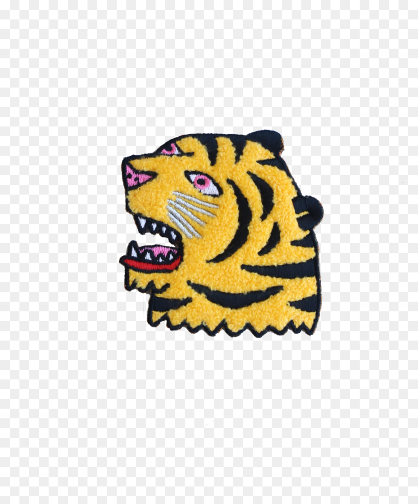 Chenille Tiger Patch, HD Png Download - lion head roar png