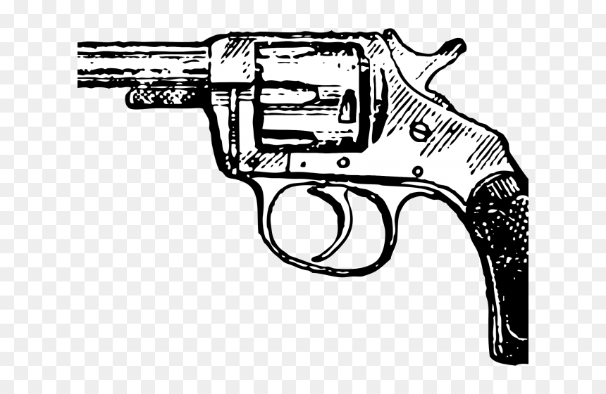 Transparent Pistol Clipart - Gun Clipart Black And White, HD Png Download - black gun png