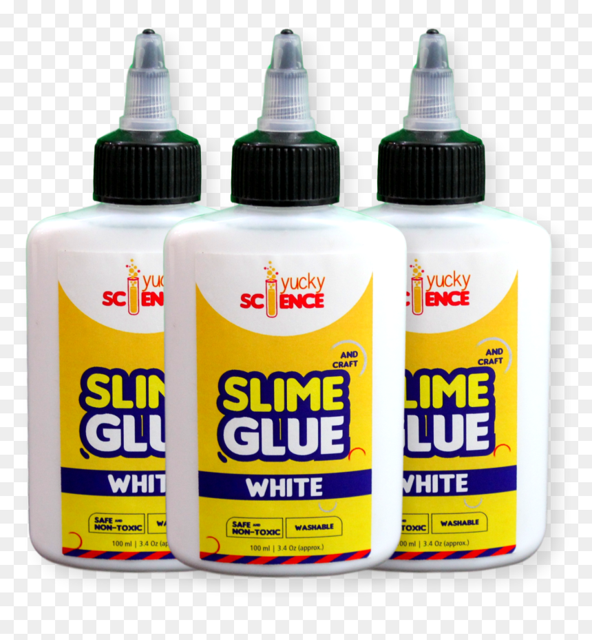 Yucky Science Slime And Craft Clear Glue, HD Png Download - glue bottle png