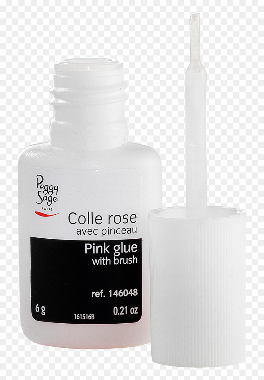 Pink Glue With Brush - Peggy Sage, HD Png Download - glue bottle png