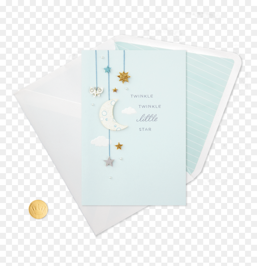 Twinkle Little Star New Baby Congratulations Card - Paper, HD Png Download - twinkle twinkle little star png