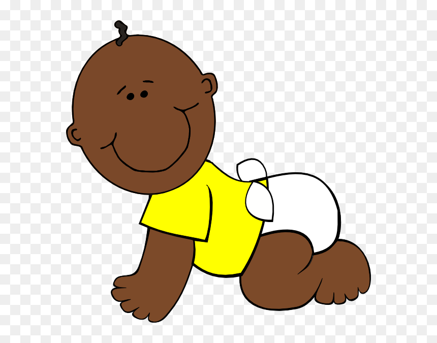 Baby Image Brown Svg Clip Arts - Black Baby Clipart, HD Png Download - png format images nature