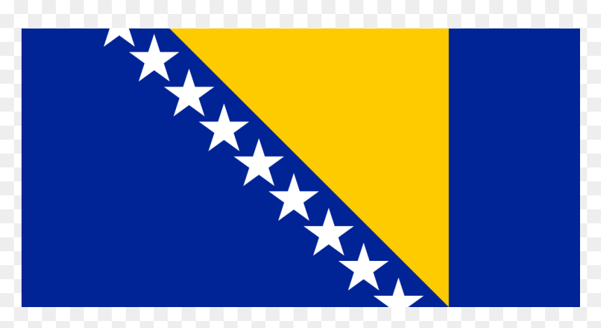 Ba Bosnia And Herzegovina Flag Icon - Bosnia And Herzegovina Flag Png, Transparent Png - dominica flag png