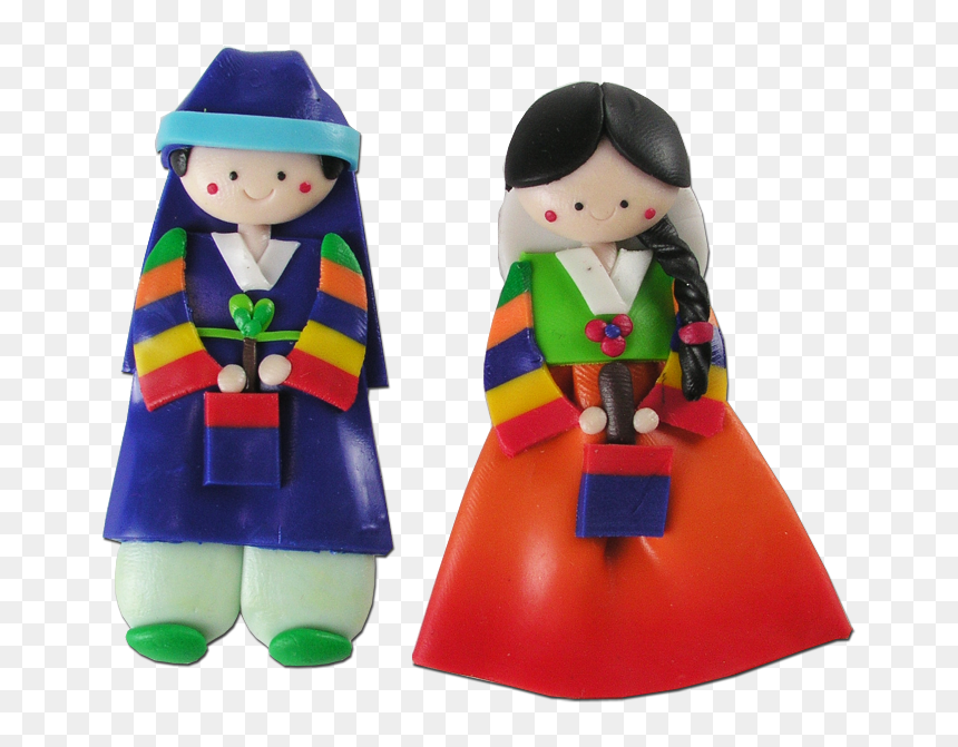 Memo Holder Pair Of 10 Pcs - Korean Doll Magnets, HD Png Download - fridge magnet png
