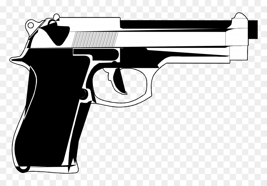 Pistol Png Transparent - Pistol Clipart, Png Download - transparent gun png
