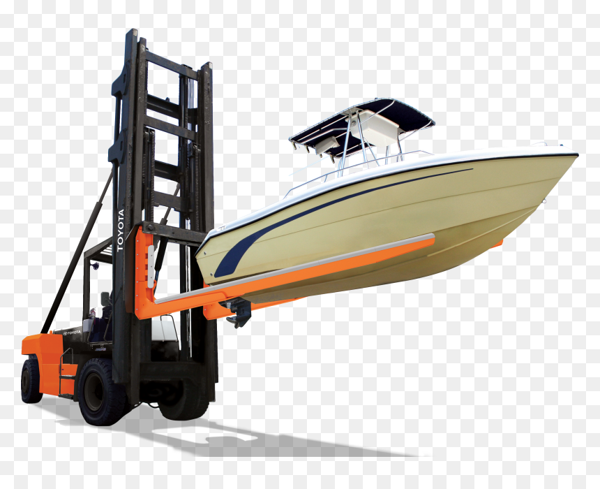 Lift Boat With Forklift, HD Png Download - speedboat png