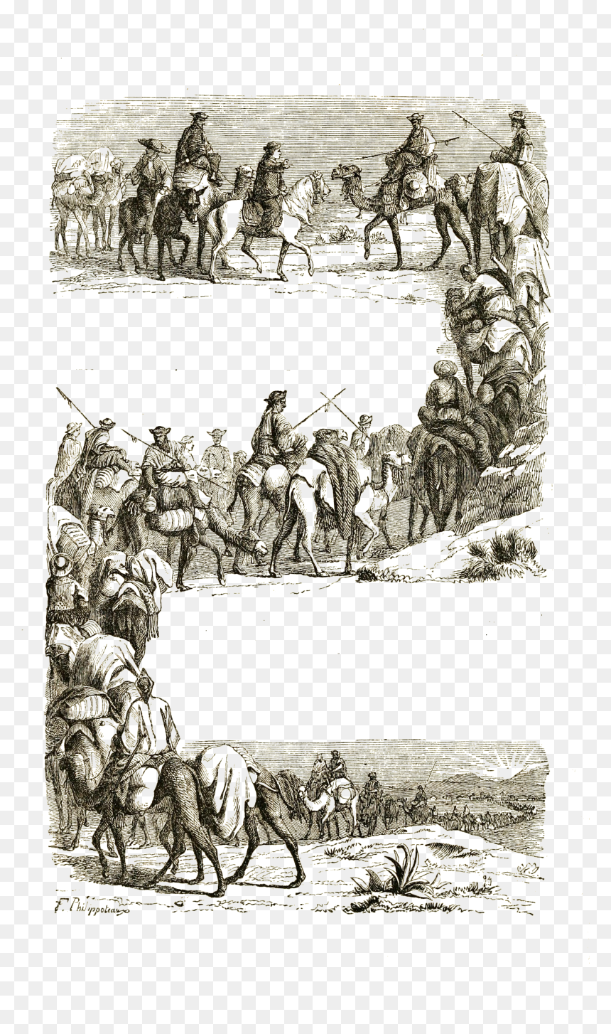 Tttc Vol I 132 Caravan Crossing The Desert - Illustration, HD Png Download - caravan png