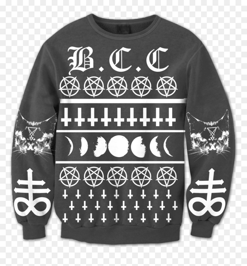 Satan's Little Helper Crewneck, HD Png Download - black sweater png