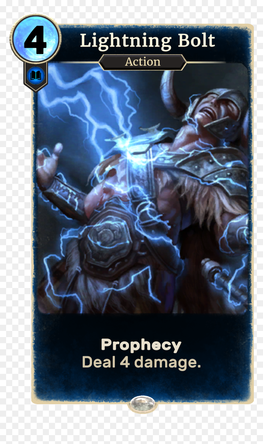 Lg Card Lightning Bolt - Lightning Bolt Elder Scrolls Legends, HD Png Download - lightning bolt.png