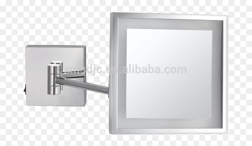 Square Led Bathroom Mirrors Decor Wall Mounted Makeup - Mirror, HD Png Download - makeup mirror png