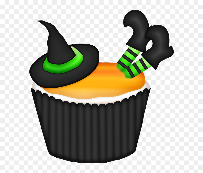 Gifs Halloween Cupcake Png, Cupcake Cakes, Bottle Cap - Halloween Cupcakes Clip Art Transparent, Png Download - cupcake png transparent
