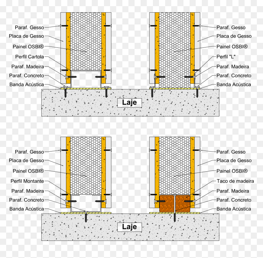 Sip Montagem Bulltrade - Raft Foundation With Sip, HD Png Download - placa de madeira png