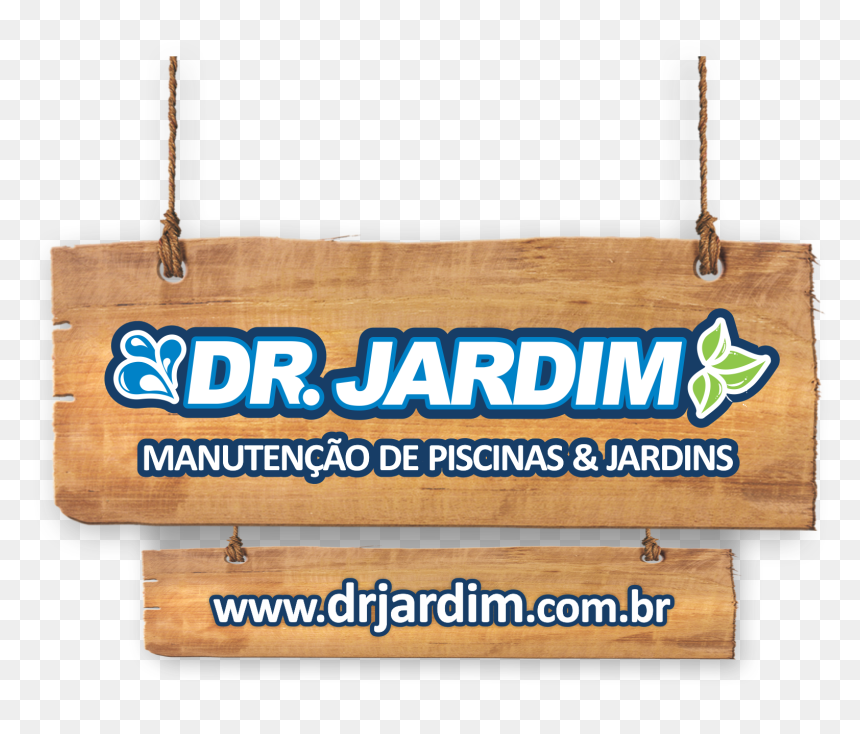 Dr Jardim, HD Png Download - placa de madeira png