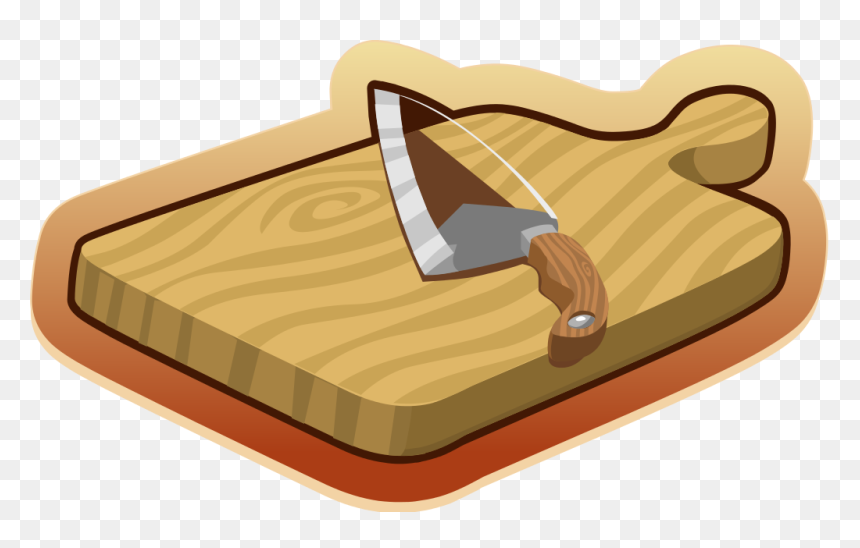 Cutting Board Clipart Png, Transparent Png - placa de madeira png