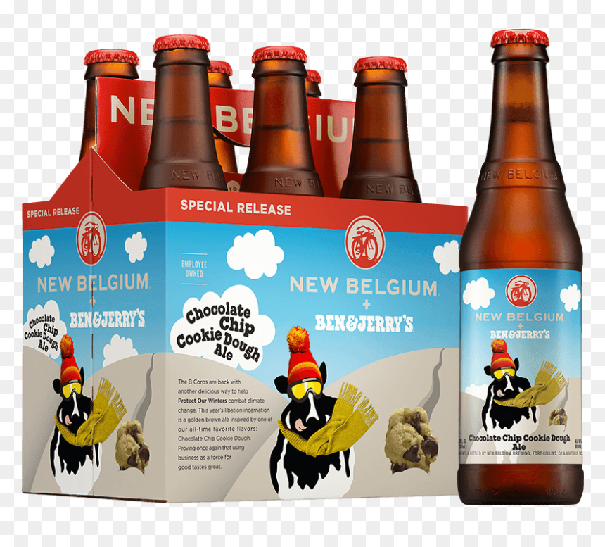 Ben & Jerry"s Cookie Dough Beer - Chocolate Chip Cookie Dough Ale, HD Png Download - ben and jerry's png