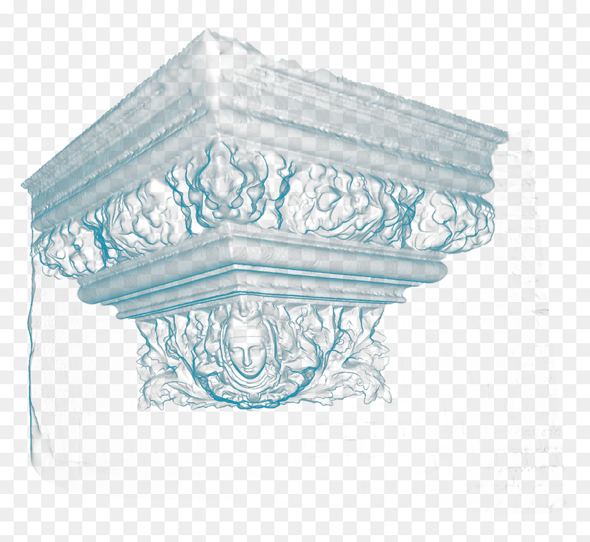 Corner Ornament On A Building Next To Rijk Museum - Sketch, HD Png Download - corner ornament png