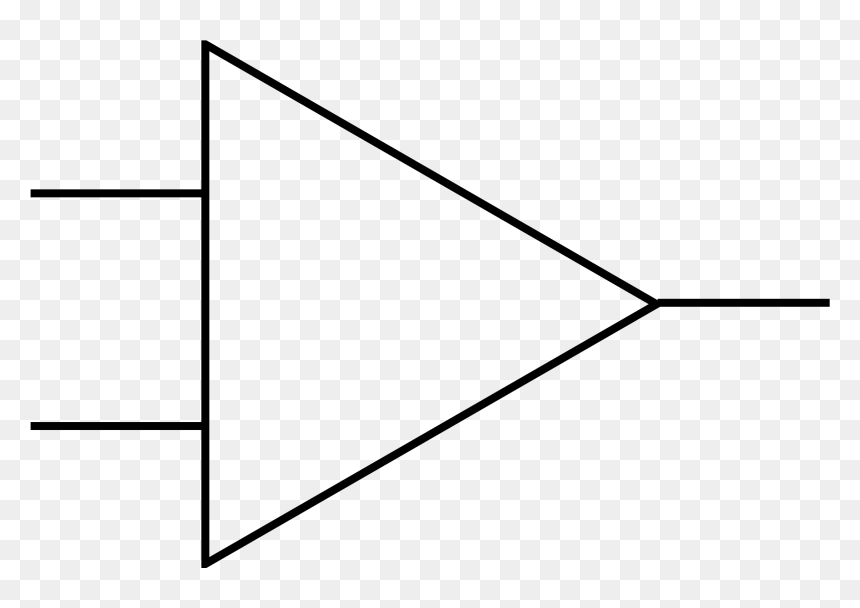 Circuit Symbol Electronics Free Photo - Op Amp Symbol, HD Png Download - circuit vector png