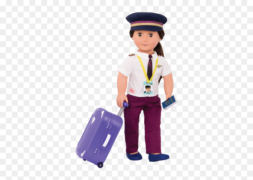 Bd31200 Kaihily Pilot Doll Full Outfit - Our Generation Pilot Doll, HD Png Download - pilot hat png