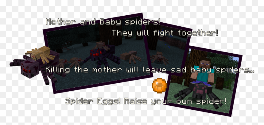 Flood, HD Png Download - minecraft spider png